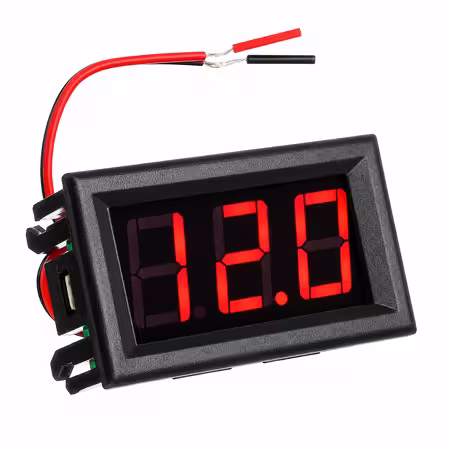 Digital LED Panel Voltage meter
